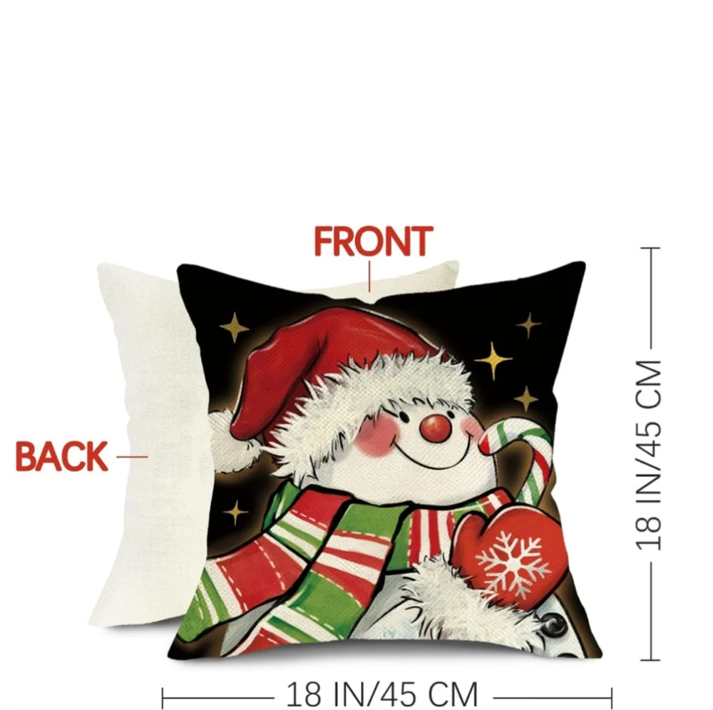 Festive Holiday Pillow Covers Set Of 4